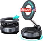 CARMOUNT Clutch-X One – Upgraded Vacuum Phone Mount Suction Cup Car Phone Holder for iPhone, Window Phone Mount, 360° Vacuum Magnetic Phone Holder for Car, Magnetic Phone Holder with Suction Cup - Image 2