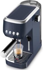 CASABREWS 3700 Essential Espresso Machine 20 Bar, Stainless steel Coffee Maker with Milk Frother, Espresso Coffee Machine for Cappuccino, Latte, 43.9oz Water Tank, Gift for Her, Sapphire Blue - Image 2