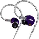 CCA Phoenix in-Ear Monitor Headphones, Dual-Magnet Dynamic Driver IEM with HiFi Clear Sound & Deep Bass, Full-Metal Professional Gaming Earbuds for Musicians, Singers - Image 2