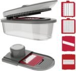 CHOPZILLA Vegetable Chopper and Mandoline Slicer for Kitchen Cuts 18x Faster, Come with 4 Blades, Scraper, & Container, All in 1 Veggie Chopper Vegetable Cutter, French Fry Cutter, Onion, Fruit, Salad - Image 2