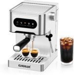 CHULUX Cold Brew Espresso Machine, 20 Bar Stainless Steel Touchscreen Cappuccino & Latte Machine with Steam Wand for Home - Image 2