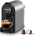 CHULUX Compact Espresso Machine, 20 Bar Single Serve Coffee Maker, Dual Brew Sizes for Espresso and Lungo, 1400W Rapid Brewing, Mystic Gray (Upgrade Model) - Image 2
