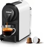 CHULUX Mini Espresso Machine for Nespresso Pod, 20 Bar Single Serve Coffee Maker, 1400W, White - Image 2