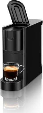 CHULUX RectoCafé Espresso Machine for Nespresso Original Capsule Pod, 20 Bar Professional Italian Pump Coffee Machine, Extra Mini Espresso Maker for Home & Office, Black - Image 2