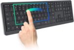CLVX 1 Windows | Touch On Keys & Gestures AI Keyboard | Bluetooth & USB-C | Low Profile Silent Scissor Keys | Interactive RGB | Aluminum Chassis | Compatible with Windows/Linux/Android - Image 2
