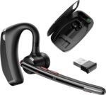 COMEXION Bluetooth Headset V5.3, Wireless Headset with Dual Noise-Canceling Mics, Portable Charging Case, 300H Standby Time, Hands Free Headphones for Computer/Cell Phones, Trucker/Home/Office/Work - Image 2