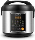 COMFEE' Rice Cooker, 4 Cups Uncooked, 8 Cups Cooked Slow Cooker, 2 Qt Small Multicooker with 10 Presets, Steamer & Grain Cooker, Non-Stick Inner Pot - Image 2
