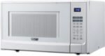 COMMERCIAL CHEF 1.4 Cubic Foot Microwave with 10 Power Levels, Small Microwave with Push Button, 1100 Watt Microwave with Digital Control Panels, Countertop Microwave with Timer, White - Image 2