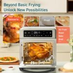 COSORI 11-in-1 Air Fryer Oven , 13Qt Small Footprint Airfryer combo with Rotisserie, Toast, Bake, Roast, Reheat Functions and more, Recipe Book & 6 Accessories Included, Perfect for Small Contertop - Image 2