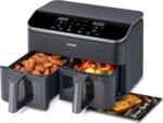 COSORI Dual Air Fryer 9Qt – 10-in-1, Fresh Balanced Meals for Family and Children with Double Baskets, Sync Cook & Finish to Bake, Roast, Reheat, Broil & 130 Recipes for Easy Cooking, Dishwasher Safe - Image 2