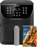 COSORI Pro Gen 2 Air Fryer 5.8QT, Upgraded Version with Stable Performance & Sleek New Look, 13 One Touch Functions, 100 Paper & 1100 Online Recipes, Dishwasher-Safe Detachable Square Basket, Black - Image 2
