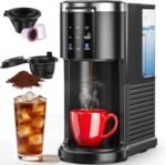 COWSAR Single Cup Coffee maker, Coffee makers with 40 Oz Water Tank, single serve coffee machine 5 Brew Sizes Up To 14 Oz, Coffee machine with Capsule and Ground Coffee - Image 2