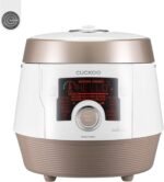 CUCKOO Electric Pressure Cooker 14 Menu Options: White, Slow Cook, Sous Vide, Porridge, & More, User-Friendly LED Display, Stainless Steel Inner Pot, 24 Cup / 6 Qt. (Uncooked) CMC-ASB601F White/Gold - Image 2