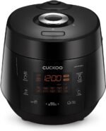 CUCKOO High Pressure Rice Cooker 10-Cup Uncooked / 20-Cup Cooked with Nonstick Inner Pot, Large Rice Maker with 13 Menu Options and Steam Plate, Fuzzy Logic Tech, Auto Clean, Black (CRP-PK1001S) - Image 2