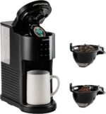 CUCKOO Single Serve Coffee Maker for K-Cup Ground Beans & Loose-Leaf Tea, Versatile 3-in-1 Pod Coffee Maker, Small Single Cup Machine with 5 Sizes and Auto-Clean Mode (CCM-AK011B) - Image 2