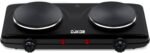 CUKOR Double Cast Iron 2 Burner, 1800W Countertop Burner, Dual Electric Stove Burners, Portable Double Burner for Cooking - Image 2