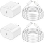 CXX 10FT Charger for iPhone 20W Fast Charging [MFi Certified, 2-Pack] USB-C PD Block & Extra Long Cable Compatible with iPhone 14/13/12/11/Pro/Plus/Max/Mini/SE, iPad & More - Image 2