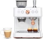Café Bellissimo Semi Automatic Espresso Machine + Milk Frother | WiFi Connected, Smart Home Kitchen Essentials | Built-In Bean Grinder, 15-Bar Pump & 95-Ounce Water Reservoir | Matte White - Image 2