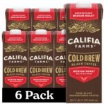Califia Farms - Pure Black Medium Roast Cold Brew Coffee, 32 Oz (Pack of 6), 100% Arabica, Shelf Stable, Plant Based, Vegan, Gluten Free, Non GMO, Sugar Free, Iced Coffee - Image 2