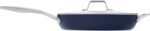Calphalon® Premier Ceramic Nonstick 12" Frying Pan with Lid, Midnight Blue - Image 2