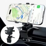 Car Phone Holder Dashboard Phone Mount 360 Degree Rotation Multifunctional Clip Design Car Universal Phone Mount Compatible with 4-7 inch cellphones - Image 2
