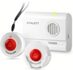 Caregiver Pager Wireless Call Buttons for Elderly Monitoring SOS Alert System Portable Alarm for Nurse Call Seniors Patients Emergency Home - Image 2