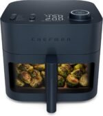 Chefman Crispinator Air Fryer 7-in-1 with 8 Qt Capacity, 450°F Max Temp & TurboFry Pro Technology for Fast, Even Results, Bake, Broil, Dehydrate, Viewing Window, Nonstick Ceramic-Coated Basket - Image 2