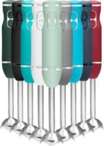 Chefman Immersion Stick Hand Blender with Stainless Steel Blades, Powerful Electric Ice Crushing 2-Speed Control Handheld Food Mixer, Purees, Smoothies, Shakes, Sauces & Soups, Sage - Image 2