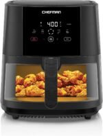 Chefman TurboTouch Easy View Air Fryer, The Most Convenient And Healthy Way To Cook Oil-Free, Watch Food Cook To Crispy And Low-Calorie Finish Through Convenient Window, 8 Qt - Image 2