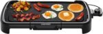 Chefman XL Electric Griddle with Removable Temperature Control, Immersible Flat Top Grill, Burger, Eggs, Pancake Griddle, Nonstick Extra Large Cooking Surface, Slide Out Drip Tray, 10 x 20 Inch - Image 2
