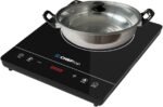 Cheftop Induction Cooktop Portable Induction Burners 120V Digital Ceramic Top with Kids Safety Lock,1800 Watt, Touch Sensor Control Multiple Cooking Zones & Levels (Single Burner With Pot) - Image 2