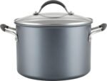 Circulon A1 Series with ScratchDefense Technology Nonstick Induction Stockpot with Lid, 8 Quart, Graphite - Image 2