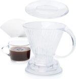 Clever Coffee Dripper and Filters, Large 18 oz| Barista's Choice| Safe BPA Free Plastic|Includes 100 Filters (Clear, 18 oz Large) - Image 2
