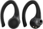 Coby True Wireless Bluetooth Earbuds, Interchangeable Ear Hooks and Tips, Multi-Sized Ear Gels, Sweat-Resistant Design, 14-Hour Play Time, Drop-Proof Case, Black - Image 2