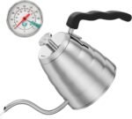 Coffee Gator Gooseneck Kettle with Thermometer - 40oz Premium Stainless Steel Pour Over Coffee Maker Kettles, Stove Top, w/Precision Drip Spout, for Drip Coffee, French Press, Tea Kettle, 5 Cup, 1.2L - Image 2
