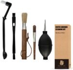 Coffee Grinder Cleaning Kit - 5Pcs Large Soft Brush, Small Hard Brush, Group Head Brush, Long-reach Brush & Air Blower for Coffee & Espresso Machine Parts & Accessories - Image 2