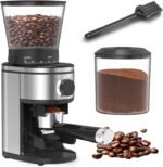 Coffee Grinder, Electric Conical Burr Grinder with 30 Grind Settings for 2-12 Cups, Adjustable Burr Mill for Home Use - Image 2
