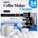Coffee Machine Cleaner Descaler Tablets 34 Pack, Coffee Maker Cleaner for Keurig, Ninja, Breville, Delonghi, Nespresso, Miele,Espresso Machine Cleaning Tabs,Descaling Solution for Coffee Pot Maker - Image 2