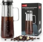 Cold Brew Coffee Maker & Ice Tea Maker, 1.4L/48oz Cold Brew Pither, Borosilicate Glass Carafe with Stainless Steel Filter, Airtight Lid, Dishwasher Safe, Easy to Use | Mannual & Brush Included - Image 2