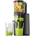 Cold Press Juicer Machines, EUHOMY 5.5" Wide Feed Chute, Slow Masticating Juicer for Whole Vegetables and Fruits, 99.6% High Juice Yield, Easy to clean, Juicer Machines with BPA Free, Black - Image 2