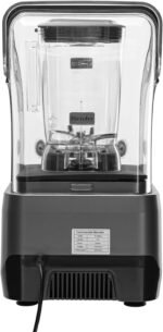 Commercial Blender with Soundproof Shield,Multifunctional Blending Machine with Speed Control,Heavy Duty Blender with Adjustable Speed,2200W - Image 2