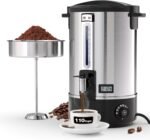 Commercial Coffee Urn, 110-Cup 16L Fast Brew Stainless Steel Hot Beverage Dispenser with Thermometer-Electric Hot Water Urn for Wedding, Party, Catering Events with Easy Cleaning(Double Wall) - Image 2