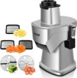 Commercial Vegetable Chopper 200W, Electric Food Processor for Slicing Dicing Shredding, Professional Veggie Cutter for Restaurant, Hotel School, Cafeteria, French Fry, Cheese Grater - Image 2