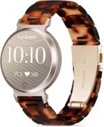 Compatible with Garmin Lily 2 Active Watch Band Resin, 14mm Wristband Bracelet Replacement Strap for Lily 2/2 Classic/2 Active Smart Watch Accessory for Women with Stainless Steel Buckle - Image 2