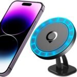 Compatible with Mag Safe Car Mount Dashboard Magnetic 360° Adjustable Phone Holder Soft Rubber Front Compatible with iPhone 16/15/ 14/13/ 12/ Pro/Pro Max No Metal Plate Needed Since 2021 - Image 2