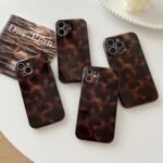 Compatible with for iPhone 15 Pro Case, Tortoise Shell Chic Amber Brown Print Leopard, Classic Soft TPU Protective Shockproof Case for iPhone 15 Pro 6.1 ''Color2 - Image 2