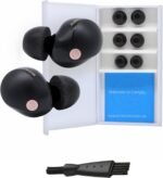 Comply TrueGrip | Premium Memory Foam Replacement Earbud Tips for Sony True Wireless Earbuds | Enhanced Comfort, Secure Fit, Superior Noise Isolation, Cleaning Tool | Black, Medium (3 Pairs) - Image 2