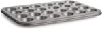 Cooking Light Mini Muffin Pan Carbon Steel Quick Release Coating, Non-Stick Bakeware, Heavy Duty Performance, 24-Cup, Gray - Image 2