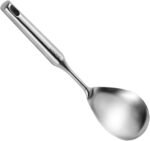 Cooking Spoon,304 Stainless Steel Large Serving Spoons,Silver/12.6Inch - Image 2