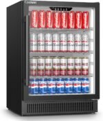 Coolski Beverage Refrigerator, 24 Inch Under Counter Beverage Fridge, 180 Cans Built-In or Freestanding Beverage Cooler with Glass Door for Home Bar Kitchen, ETL, DOE, NSF Approved - Image 2